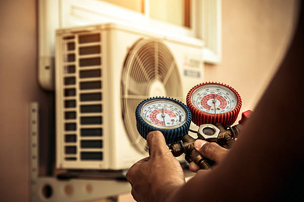 Professional Ductwork Repair technician working in Brighton, IL